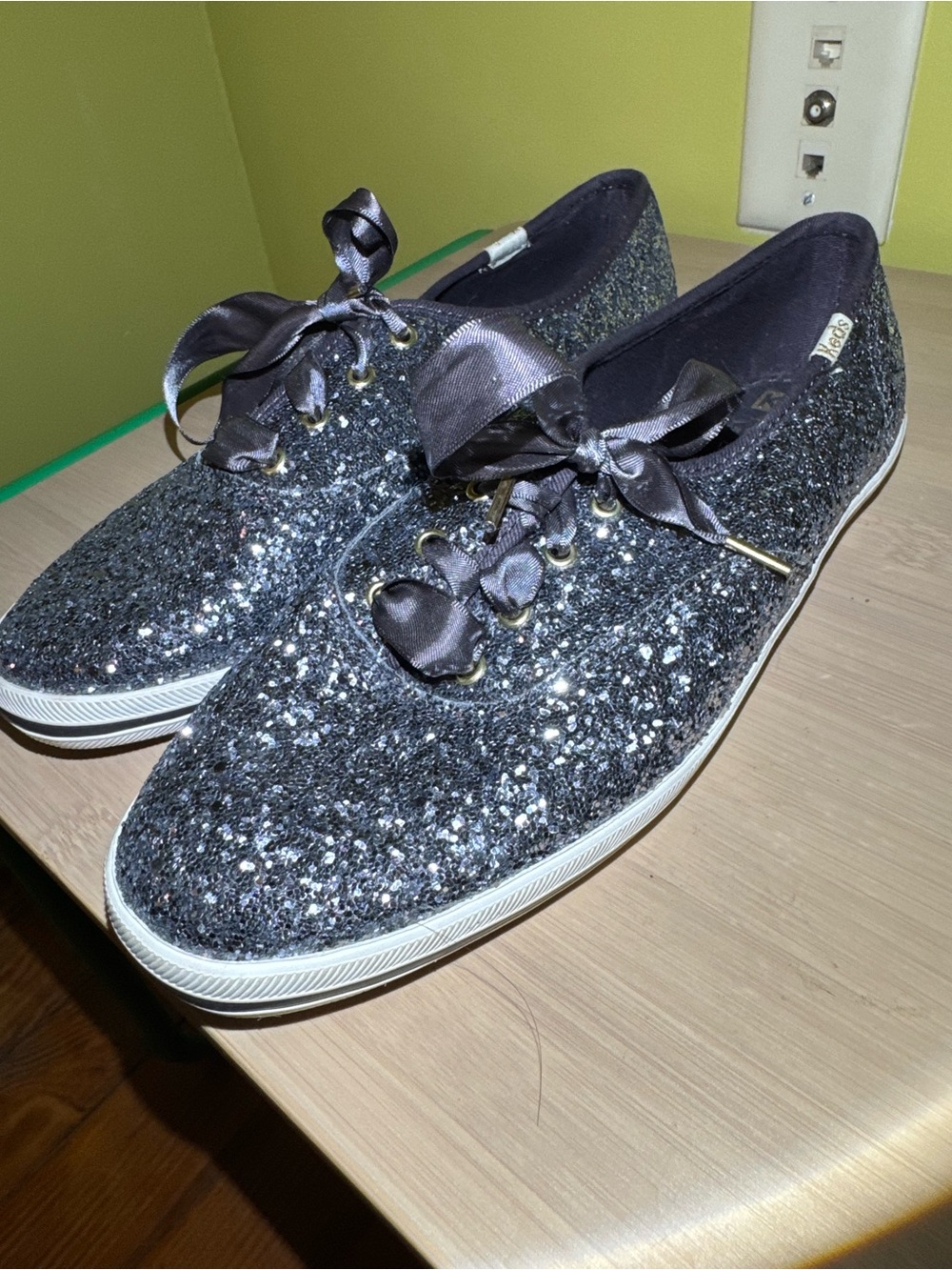 Kate Spade Glitter Keds Blue